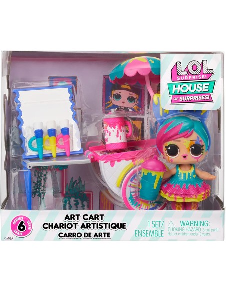 LOL Surprise mini set Art Cart di Splatters MGA583806EUC MGA | Futurartshop.com