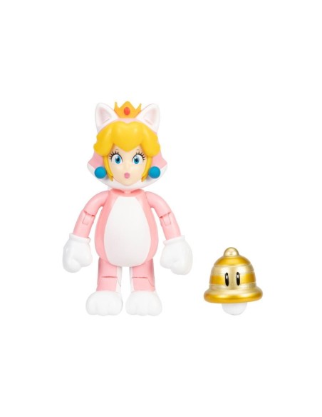 Super Mario personaggio Cat Peach con super bell OLT41177-3 Jakks Pacific | Futurartshop.com