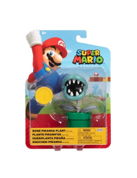 Super Mario character Piragna plant with Coin OLT41177-2 Jakks Pacific | Futurartshop.com