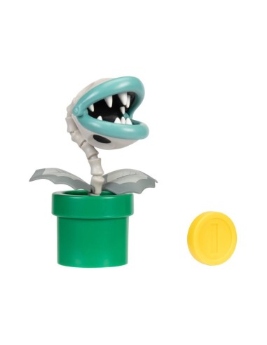 Super Mario character Piragna plant with Coin OLT41177-2 Jakks Pacific | Futurartshop.com