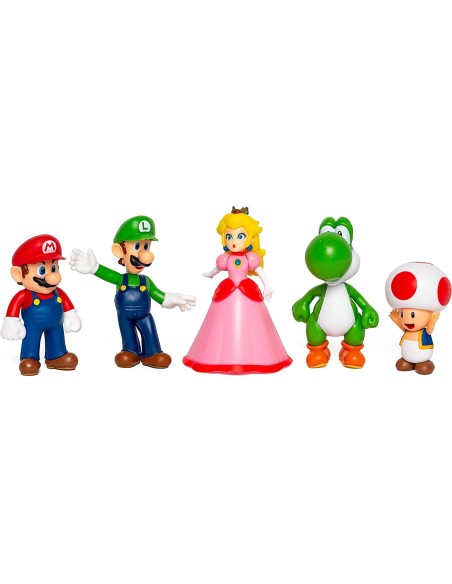 Super Mario confezione con 5 personaggi OLT40090 Jakks Pacific | Futurartshop.com