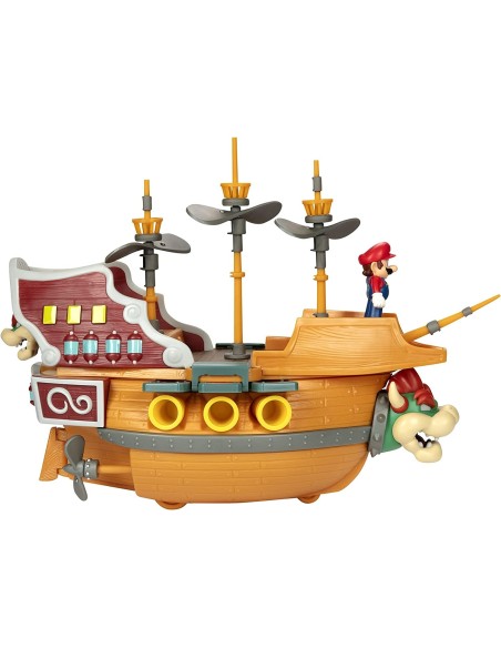 Super Mario Deluxe la nave volante di Bowser - Airship playset OLT40429 Jakks Pacific | Futurartshop.com