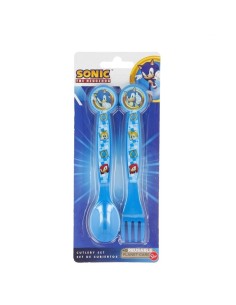 Sonic-set of 2 plastic cutlery RTIST40516 Futurart | Futurartshop.com
