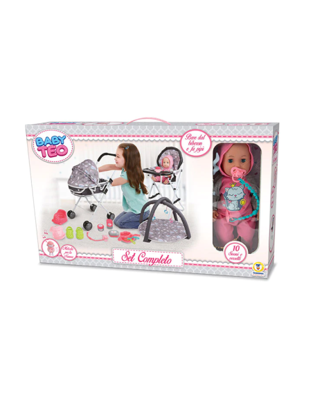 Bab T Teo set trio Sweet dreams with doll TEO67011 Teorema | Futurartshop.com