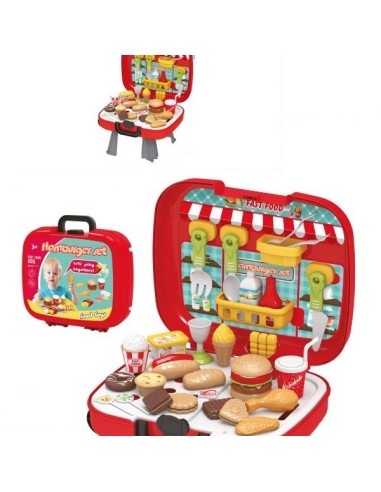 Fast Food Set BBQ BBQ Briefcase 5 in 1 with Accessories DEC37346 Futurart | Futurartshop.com