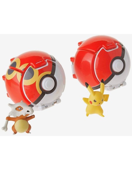 Pokemon pack Thro ' n ' Pop pokemon with Pikachu and Cubone OLDT18635 Tomy | Futurartshop.com