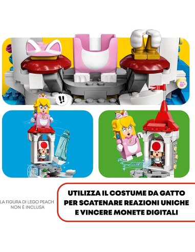 Lego super mario 71407 costume di peach gatto e torre ghiacciata LEG6379543 Lego | Futurartshop.com