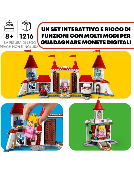 Lego super mario 71408 castello di peach LEG6379547 Lego | Futurartshop.com