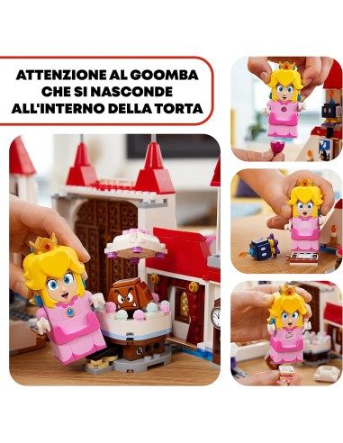 Lego super mario 71408 castello di peach LEG6379547 Lego | Futurartshop.com