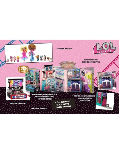 Lol surprise OMG movie magic studios con 12 bambole MGA576532EUC MGA | Futurartshop.com