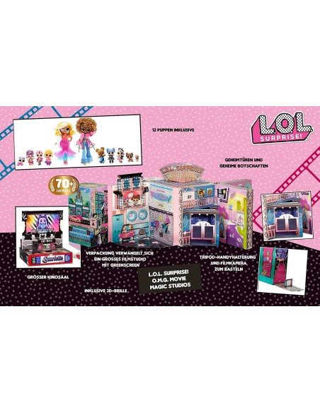 Lol surprise OMG movie magic studios con 12 bambole MGA576532EUC MGA | Futurartshop.com