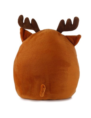 Reversible cushion santa claus-reindeer in plush PUCXCUSH324  | Futurartshop.com