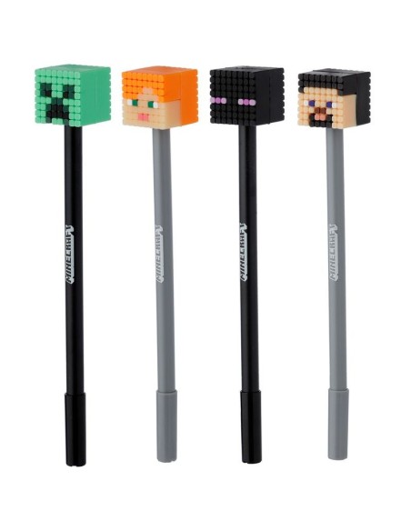 Penna minecraft 4 modelli PUCPEN209  | Futurartshop.com
