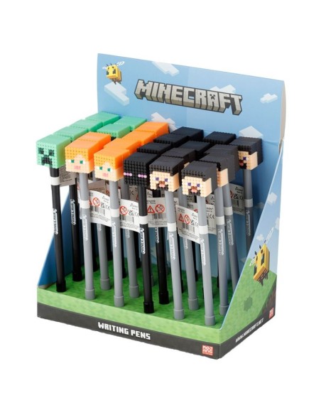 Penna minecraft 4 modelli PUCPEN209  | Futurartshop.com
