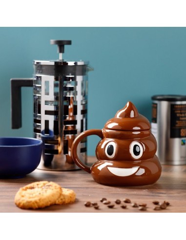 Tazza con coperchio poop PUCMUG240  | Futurartshop.com