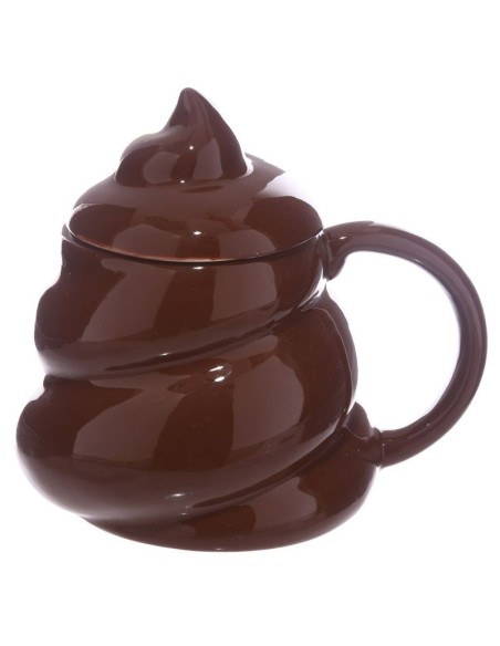 Mug with lid poop PUCMUG240  | Futurartshop.com