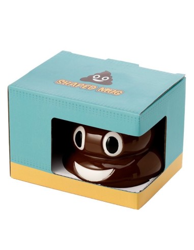 Tazza con coperchio poop PUCMUG240  | Futurartshop.com