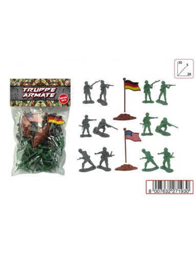 Busta con 104 pezzi soldatini TOY27193 Toys Garden | Futurartshop.com