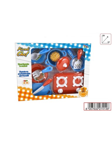 Small Chef Cookware Set with Cooker and Accessories TOY27414 Toys Garden | Futurartshop.com
