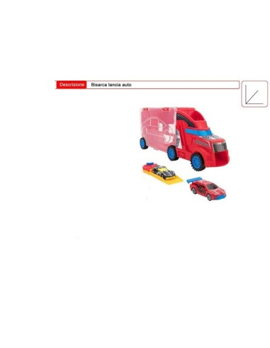 Lancia car transporter with 2 cars TOY27562 Toys Garden | Futurartshop.com