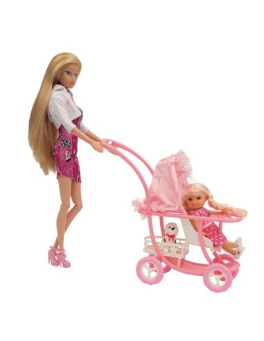 Tanya bambola mom the park con passeggino GIOGGI220219  | Futurartshop.com