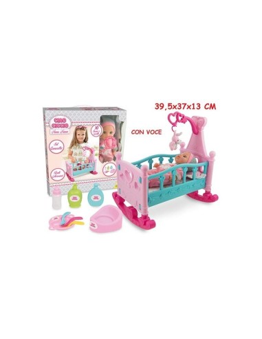 baby teo bambola con lettino TEO66039 Teorema | Futurartshop.com