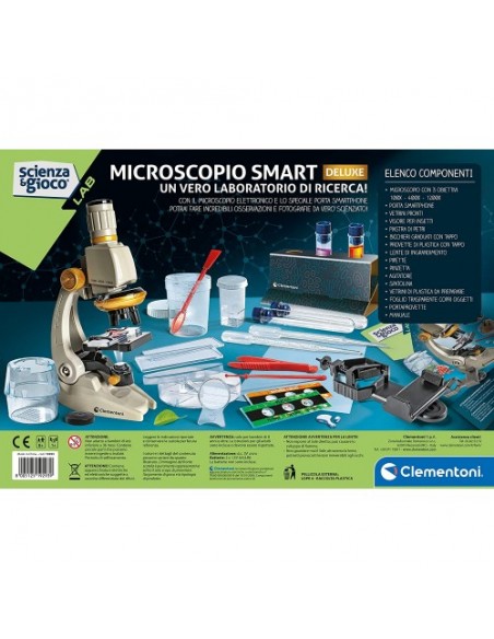 Scienza e gioco microscopio smart deluxe CLE19310 Clementoni-Futurartshop.com