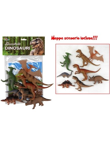 Set dinosaurs 8 pieces in envelope TOY27611 Toys Garden | Futurartshop.com