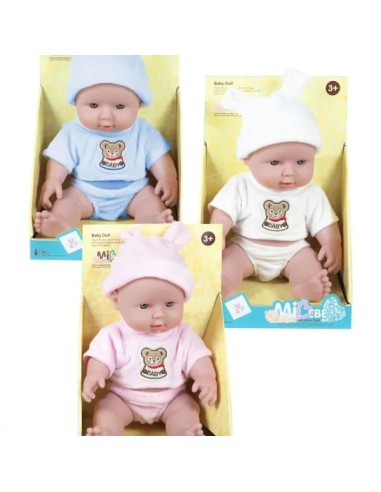 Baby coccole bebè con tutina 30cm-3 colori DEC37337  | Futurartshop.com