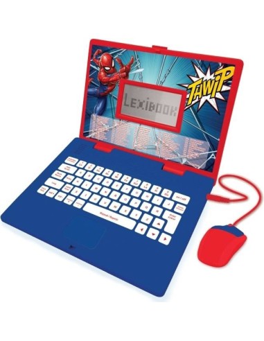 Spider-man bilingual educational computer GIOJC598SPI5 Lexibook | Futurartshop.com