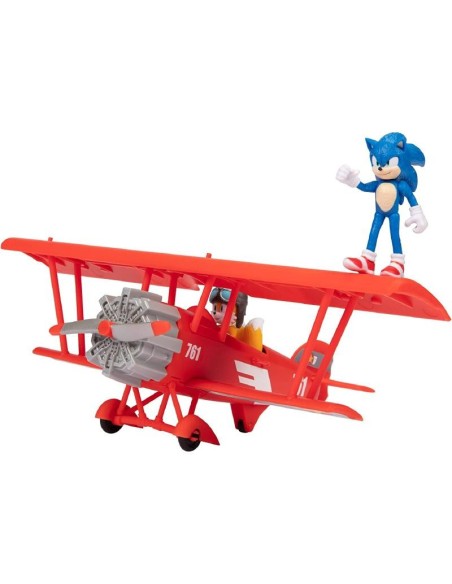 Sonic 2 vehicle the tornado with 2 characters JAK41267 Jakks Pacific | Futurartshop.com