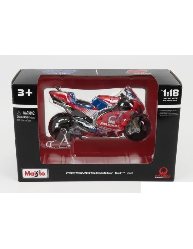 Ducati pramac desmosedici GP2021 motorcycle on 1:18 scale GOL34379 Goliath | Futurartshop.com