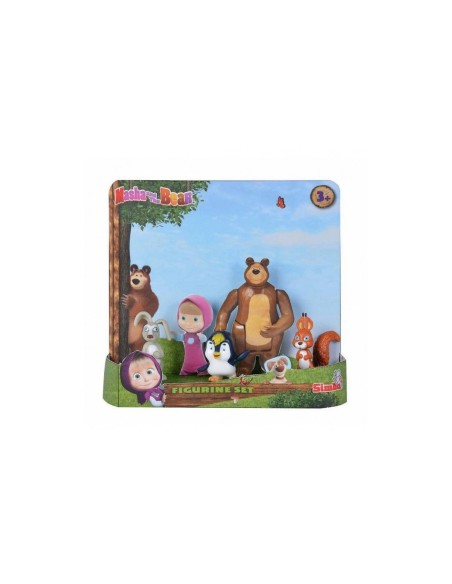 Masha e orso set con 5 mini personaggi SIM109306100 Simba Toys | Futurartshop.com