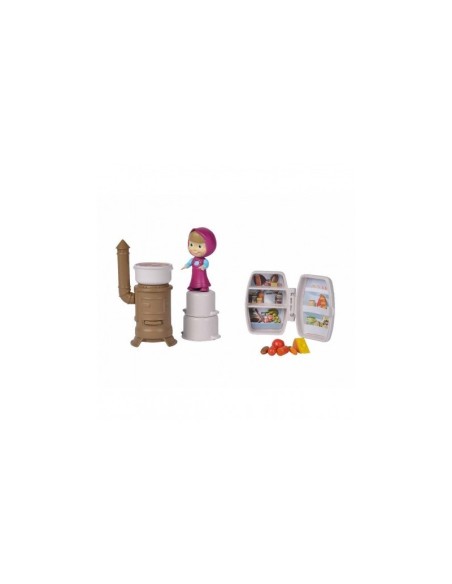 Masha and the bear kitchen set with character and accessories SIM109306101 Simba Toys | Futurartshop.com