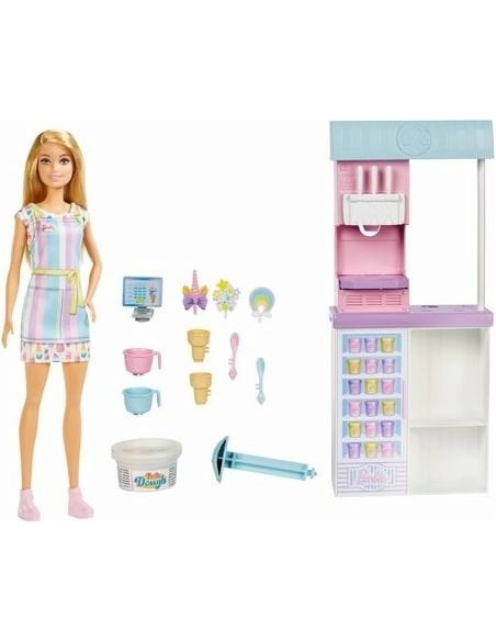Barbie ice cream parlor plaset FICHCN46 Mattel | Futurartshop.com