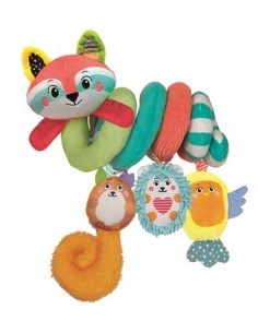 Soft peluche spirale happy animals per passeggino CLE17799 Clementoni | Futurartshop.com