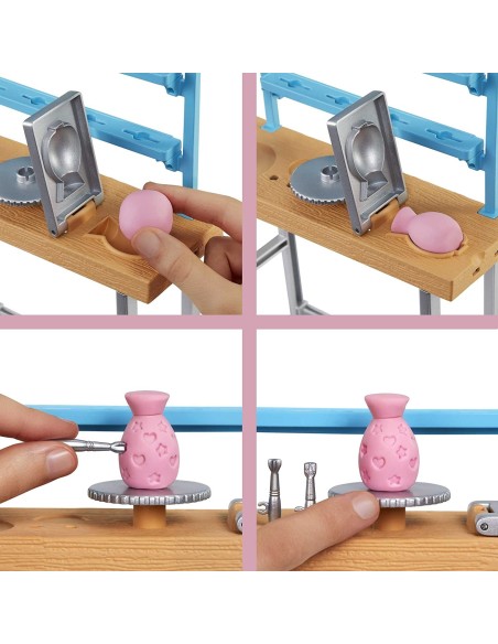 Barbie artist's atelier with doll and modeling paste TOYHCM85 Mattel | Futurartshop.com