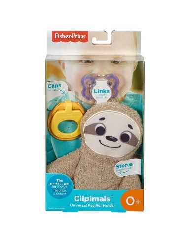 Fisher-price clipimals sloth pacifier holder TOYGKC49/GKC48 Fisher Price | Futurartshop.com