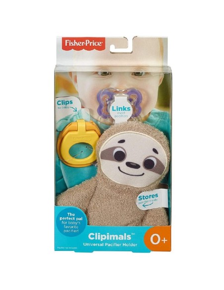 Fisher-price clipimals sloth pacifier holder TOYGKC49/GKC48 Fisher Price | Futurartshop.com