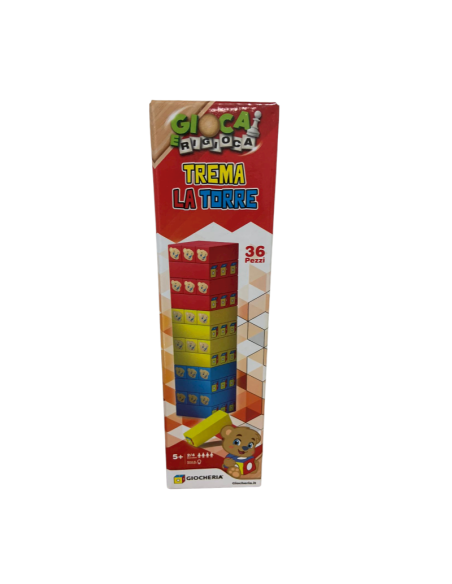 Play and replay tremble the tower bear game GIOGGI220266 Giochi Preziosi | Futurartshop.com