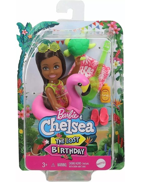 Barbie chelsea lifebuoy flamingo Birthday TOYGRT80/GRT82 Mattel | Futurartshop.com