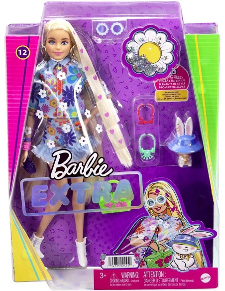 Barbie extra vestiti con fiori fashion TOYGRN27/HDJ45 Mattel | Futurartshop.com