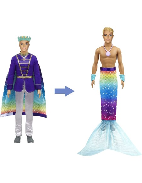 Barbie fashion ken 2 in 1 prince and triton TOYGTF91/GTF93 Mattel | Futurartshop.com