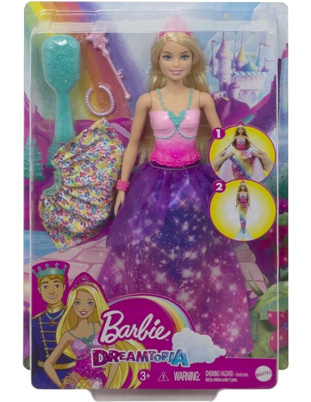 Barbie dreamtopia 2 in 1 princess and mermaid TOYGTF91/GTF92 Mattel | Futurartshop.com
