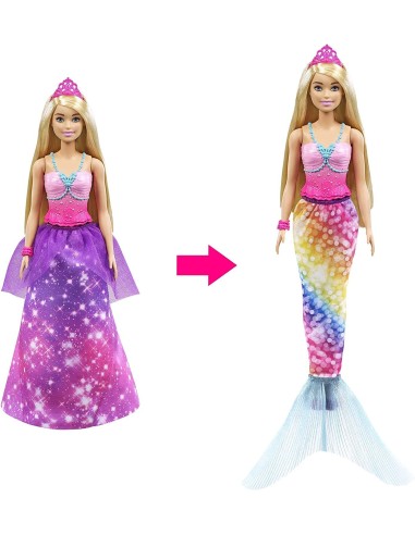 Barbie dreamtopia 2 in 1 princess and mermaid TOYGTF91/GTF92 Mattel | Futurartshop.com