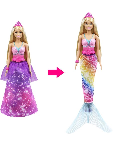 Barbie dreamtopia 2 in 1 principessa e sirena TOYGTF91/GTF92 Mattel | Futurartshop.com