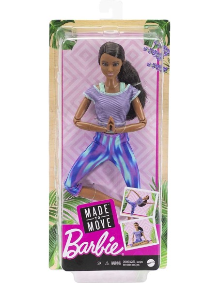 Barbie fashion con capelli castani made to move TOYFTG80/GXF06 Mattel | Futurartshop.com