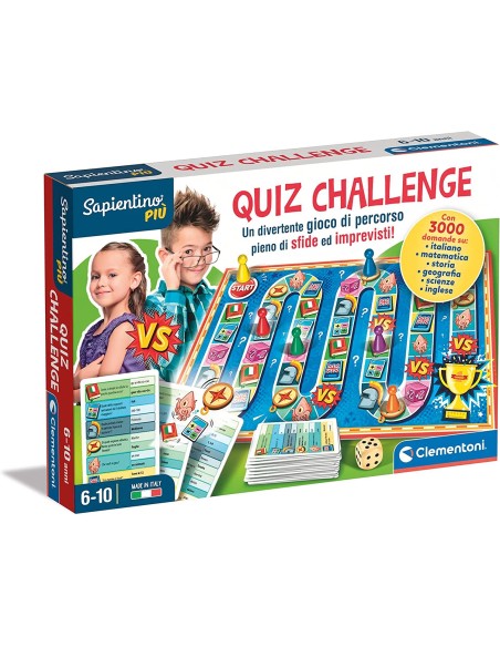 Sapientino piu quiz challenge CLE16394 Clementoni | Futurartshop.com