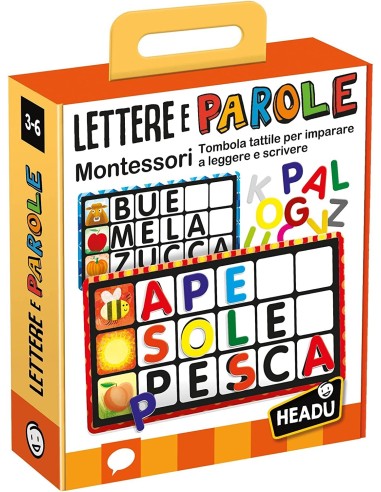 Lettere e parole montessori HEAIT53870 Headu | Futurartshop.com