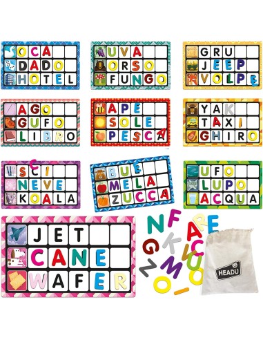 Headu Lettere e parole Montessori HEAIT53870 Headu | Futurartshop.com